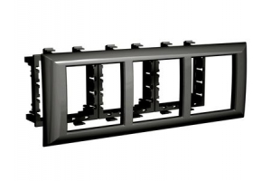 Рамка-суппорт "Avanti" для "In-liner Front", черный, 6 модулей