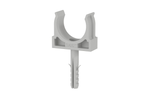 Держатель с защелкой и дюбелем, д.32мм