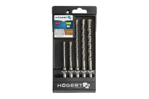 Hoegert Набор сверл по бетону SDS+, 5 шт. HT6D370