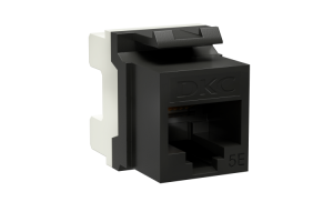 Модуль Keystone RJ45 CAT 5E неэкранированный (UTP), 180 градусов, черный