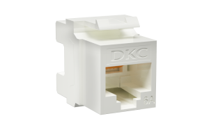 Модуль Keystone RJ45 CAT 6А неэкранированный (UTP), 180 градусов, белый