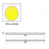 Универсальный светодиодный светильник AVRORA-32/opal-sand 595x595 IP54, 4000К
