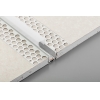 Алюминиевый профиль LED GLAX линейный для гипсокартона, 3м, серебристый