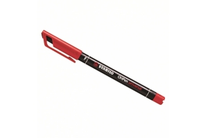 Перманентная шариковая ручка - маркер 0,7мм красный